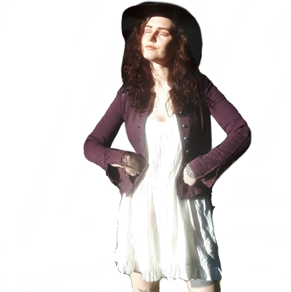 FREE PEOPLE Jacket 'Lace Up Grommet' (Xsmall) - Picture 3 of 8